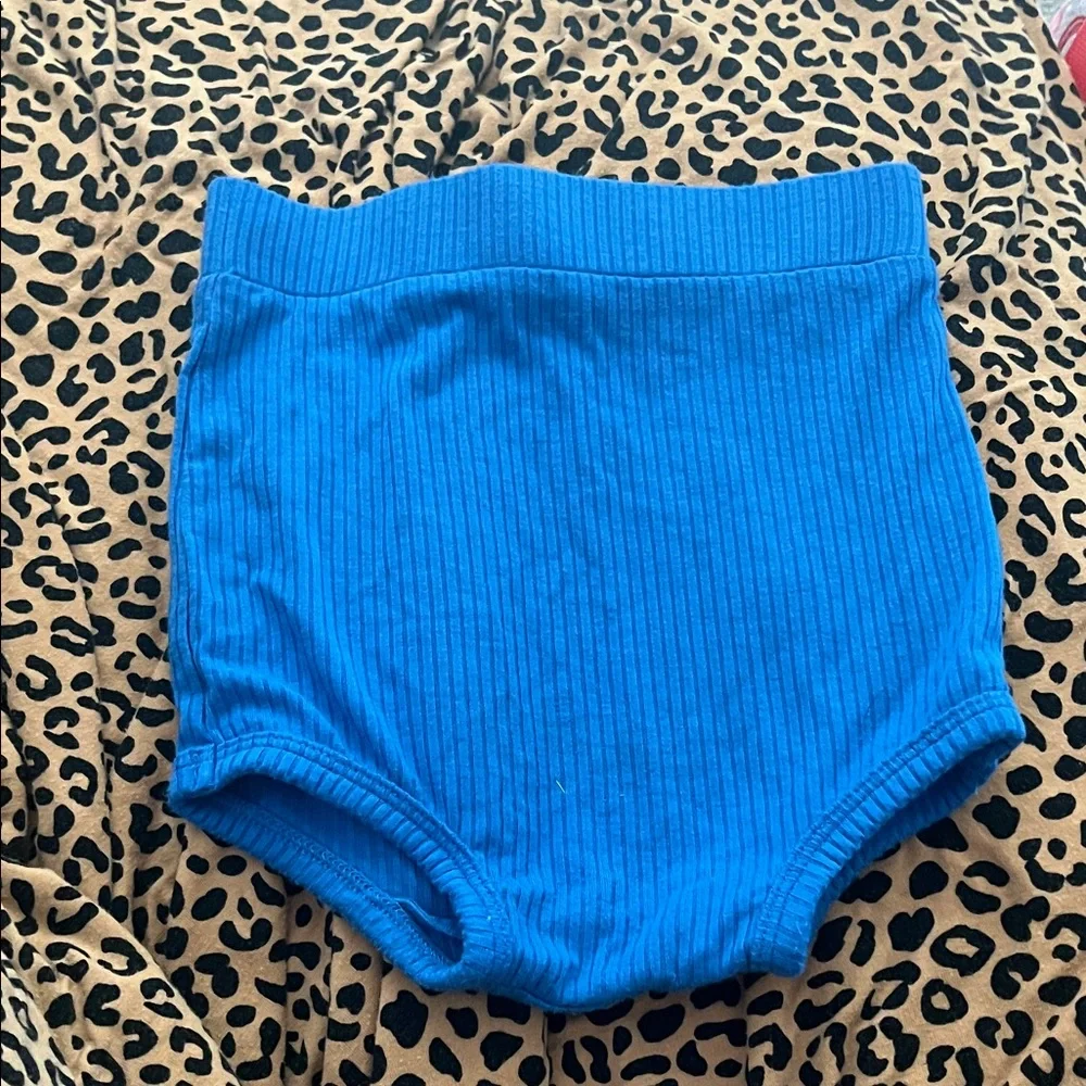 Kate Quinn Ribbed Modal Bummies— Cobalt Blue (2021), GUC, 6-12